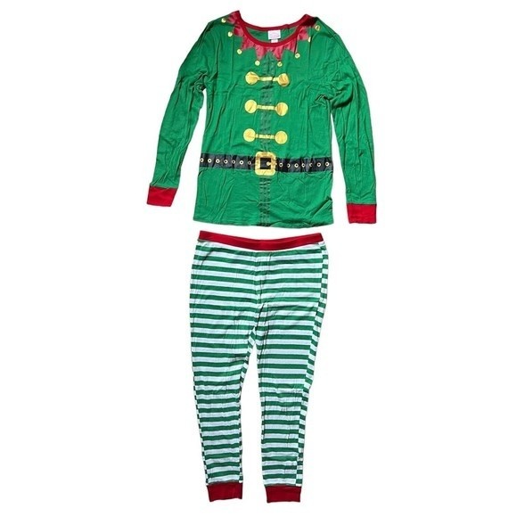 Wondershop Women's Elf Pajama Set Size L 2 Piece Matching Family Christmas PJs - Picture 8 of 8